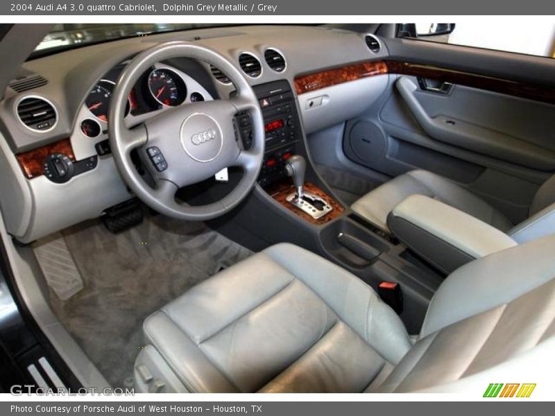 Dolphin Grey Metallic / Grey 2004 Audi A4 3.0 quattro Cabriolet