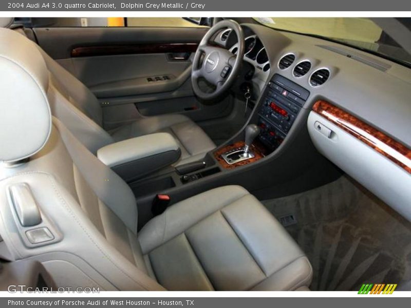 Dolphin Grey Metallic / Grey 2004 Audi A4 3.0 quattro Cabriolet