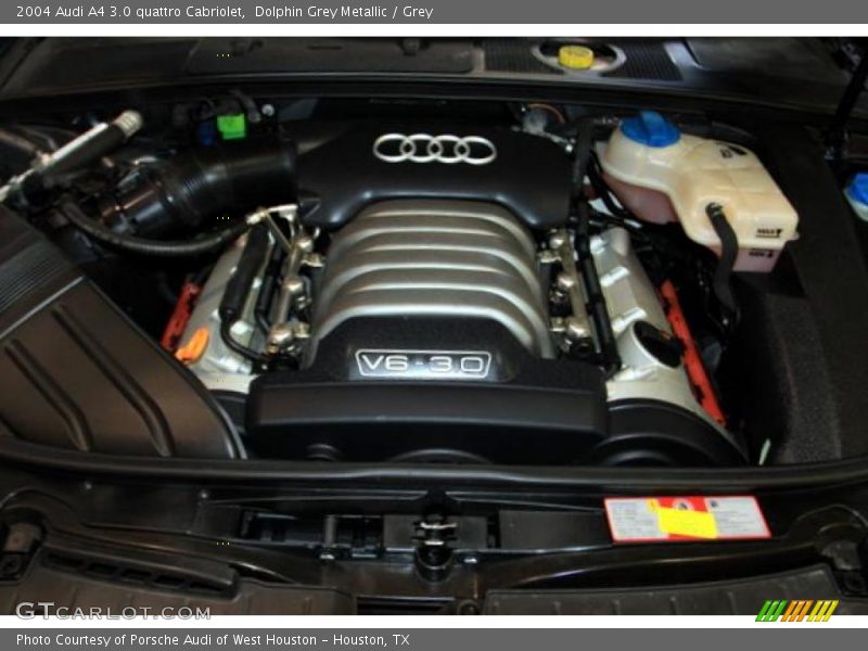 Dolphin Grey Metallic / Grey 2004 Audi A4 3.0 quattro Cabriolet