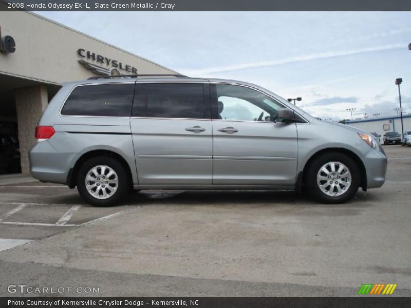 Slate Green Metallic / Gray 2008 Honda Odyssey EX-L