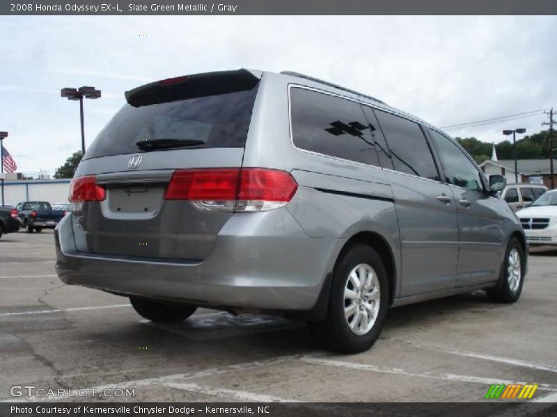 Slate Green Metallic / Gray 2008 Honda Odyssey EX-L