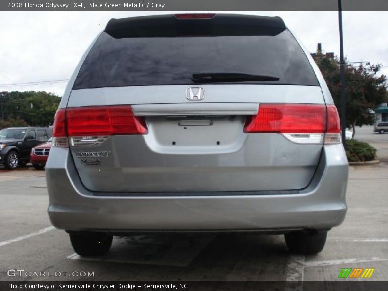 Slate Green Metallic / Gray 2008 Honda Odyssey EX-L