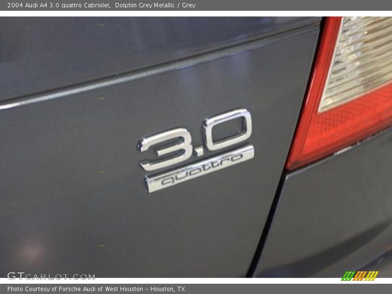Dolphin Grey Metallic / Grey 2004 Audi A4 3.0 quattro Cabriolet