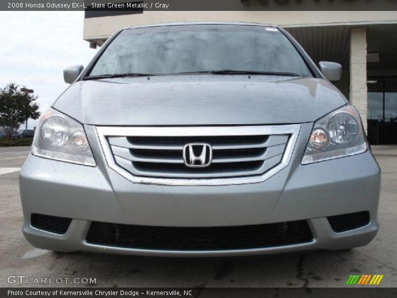 Slate Green Metallic / Gray 2008 Honda Odyssey EX-L