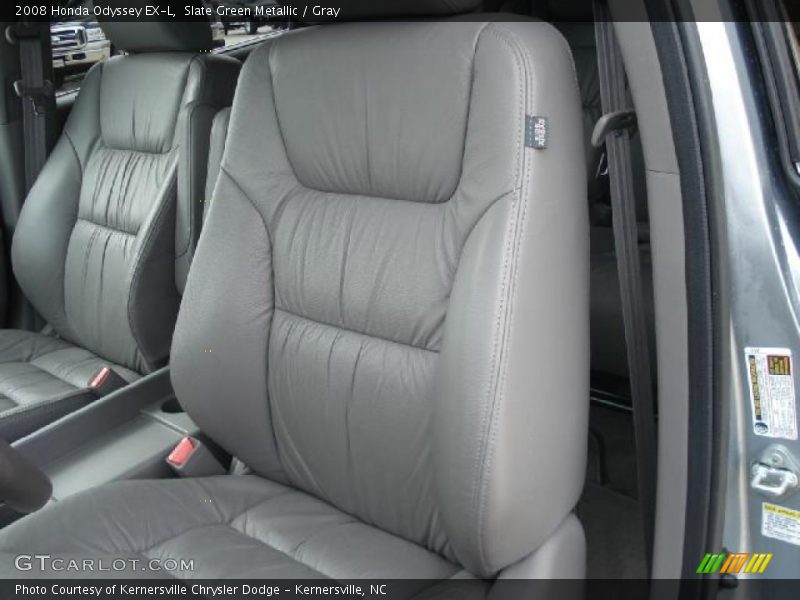 Slate Green Metallic / Gray 2008 Honda Odyssey EX-L