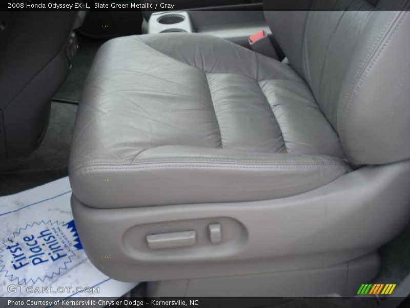 Slate Green Metallic / Gray 2008 Honda Odyssey EX-L