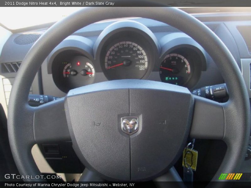 Bright White / Dark Slate Gray 2011 Dodge Nitro Heat 4x4