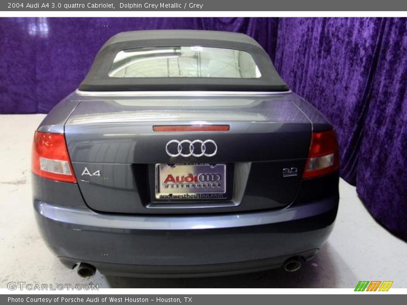 Dolphin Grey Metallic / Grey 2004 Audi A4 3.0 quattro Cabriolet