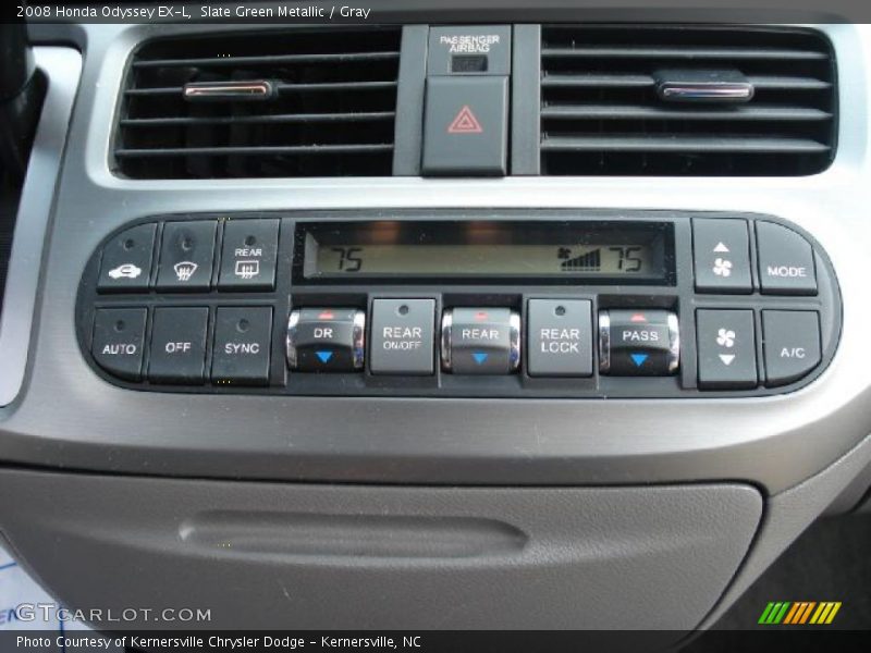 Slate Green Metallic / Gray 2008 Honda Odyssey EX-L