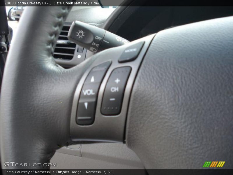 Slate Green Metallic / Gray 2008 Honda Odyssey EX-L