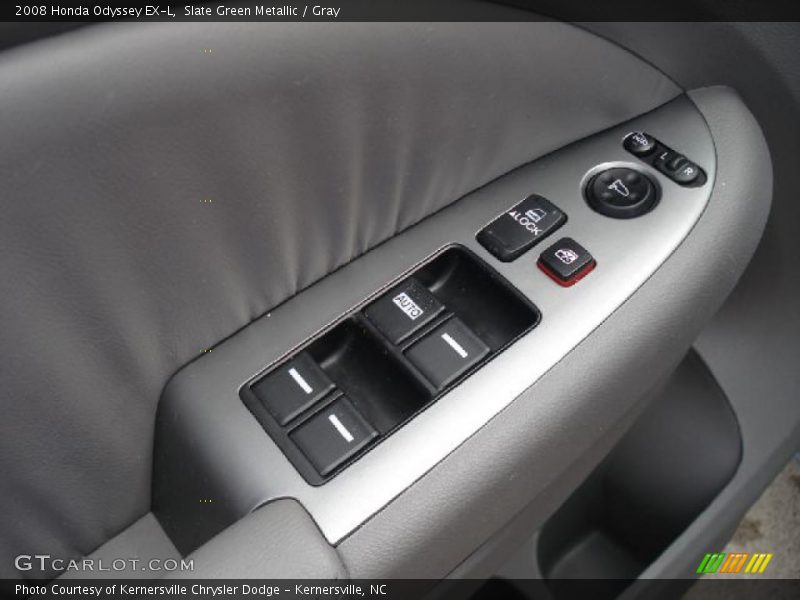 Slate Green Metallic / Gray 2008 Honda Odyssey EX-L