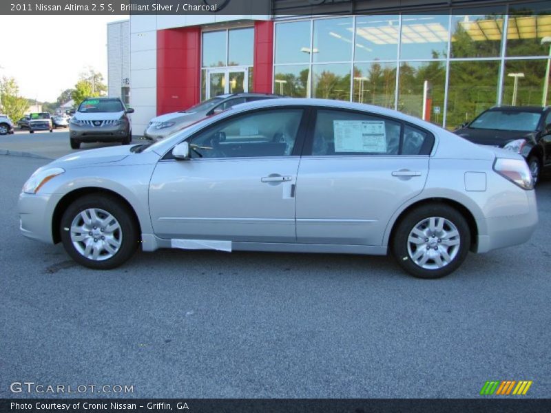 Brilliant Silver / Charcoal 2011 Nissan Altima 2.5 S