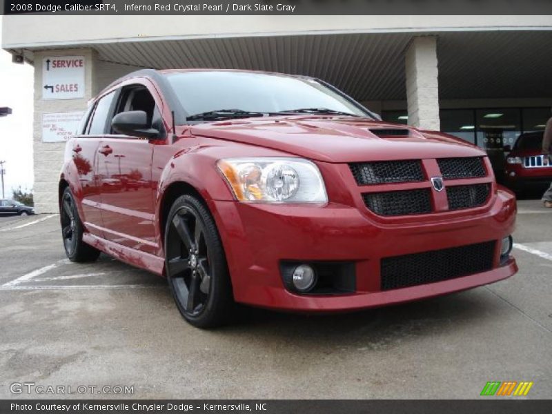 Inferno Red Crystal Pearl / Dark Slate Gray 2008 Dodge Caliber SRT4