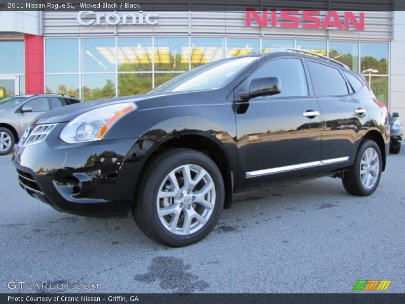 Wicked Black / Black 2011 Nissan Rogue SL