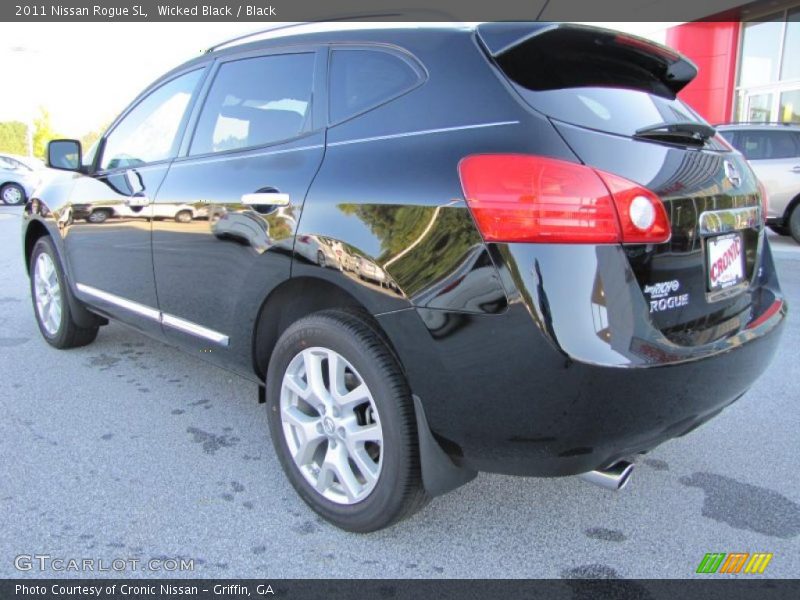 Wicked Black / Black 2011 Nissan Rogue SL