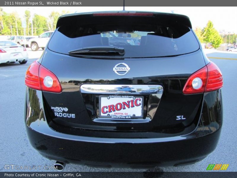 Wicked Black / Black 2011 Nissan Rogue SL