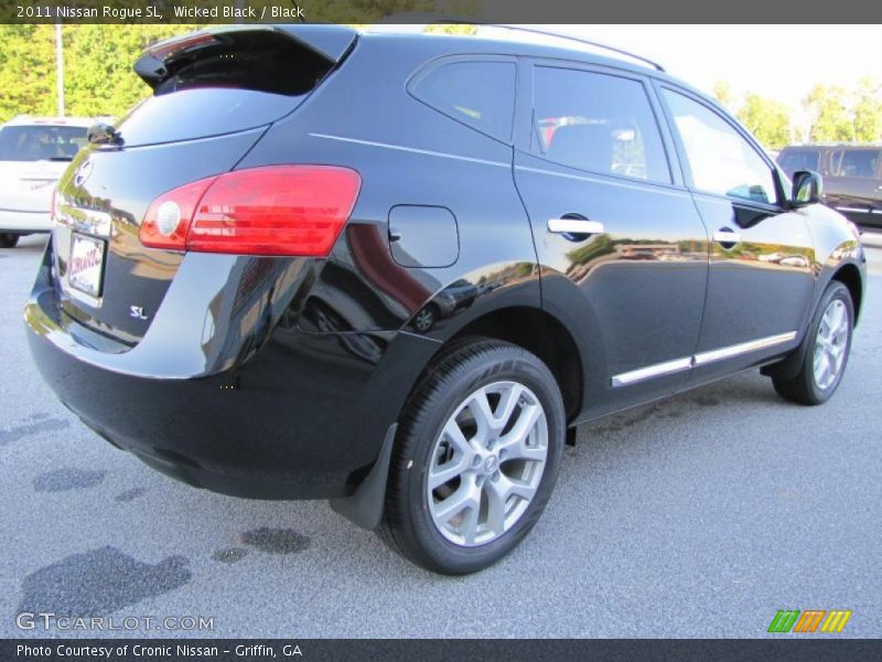 Wicked Black / Black 2011 Nissan Rogue SL