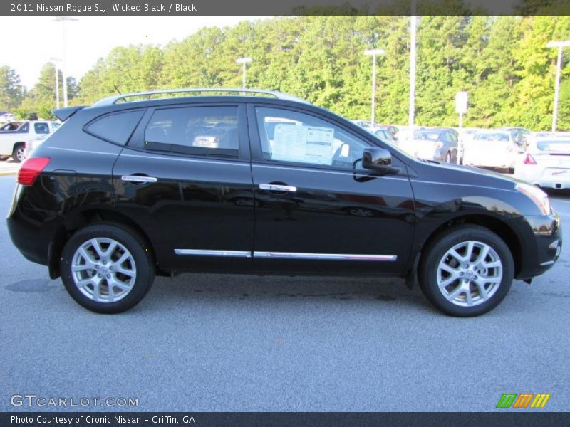 Wicked Black / Black 2011 Nissan Rogue SL