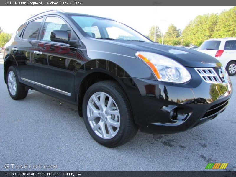 Wicked Black / Black 2011 Nissan Rogue SL