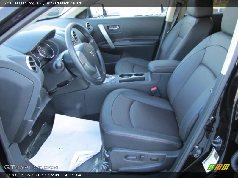Wicked Black / Black 2011 Nissan Rogue SL