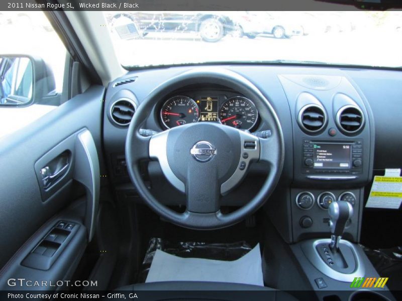 Wicked Black / Black 2011 Nissan Rogue SL