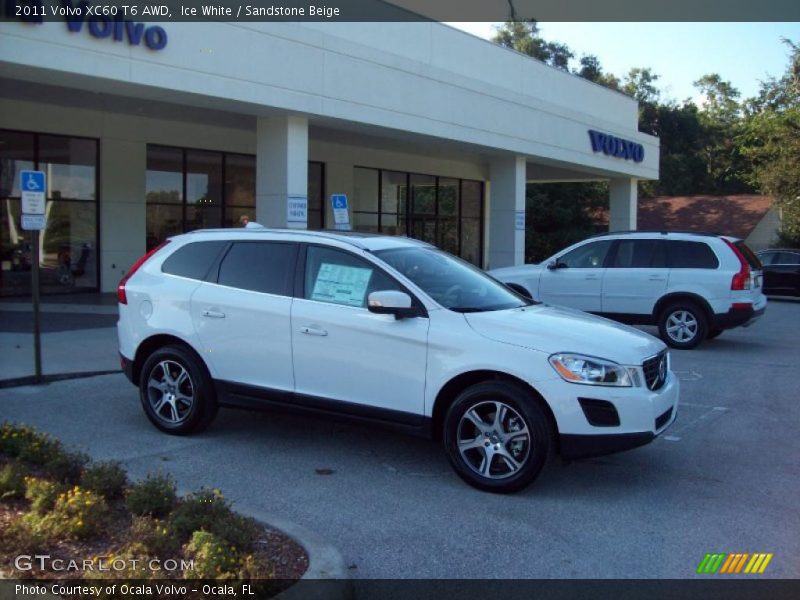 Ice White / Sandstone Beige 2011 Volvo XC60 T6 AWD