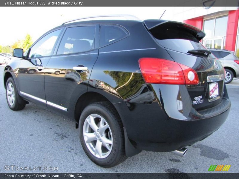 Wicked Black / Gray 2011 Nissan Rogue SV