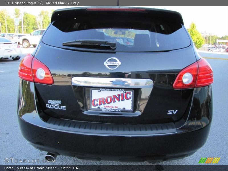 Wicked Black / Gray 2011 Nissan Rogue SV