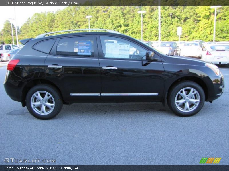 Wicked Black / Gray 2011 Nissan Rogue SV