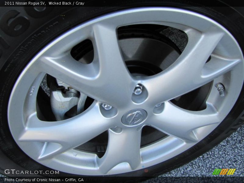 Wicked Black / Gray 2011 Nissan Rogue SV