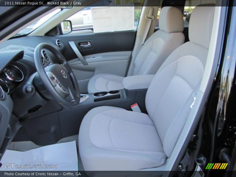 Wicked Black / Gray 2011 Nissan Rogue SV