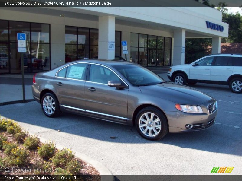 Oyster Grey Metallic / Sandstone Beige 2011 Volvo S80 3.2