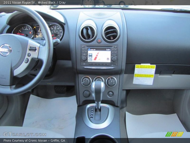Wicked Black / Gray 2011 Nissan Rogue SV