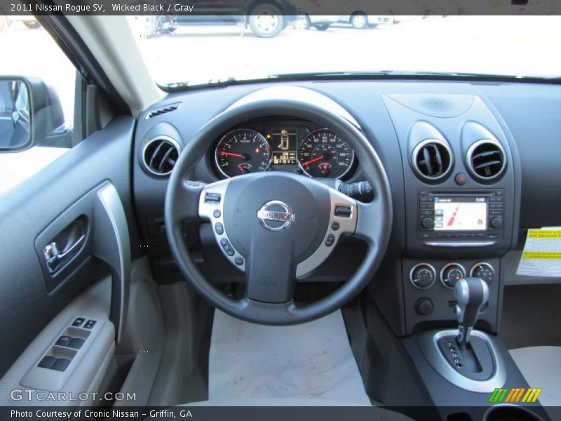 Wicked Black / Gray 2011 Nissan Rogue SV
