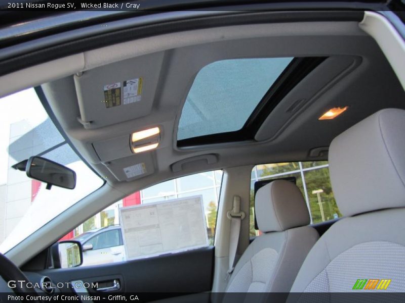 Wicked Black / Gray 2011 Nissan Rogue SV