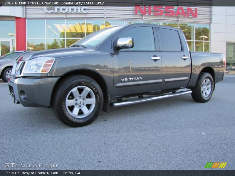 Smoke Gray / Steel Gray 2007 Nissan Titan LE Crew Cab