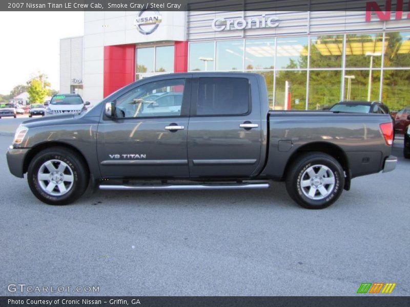 Smoke Gray / Steel Gray 2007 Nissan Titan LE Crew Cab