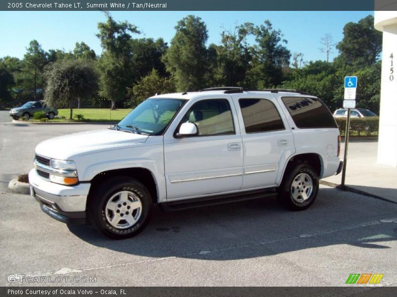 Summit White / Tan/Neutral 2005 Chevrolet Tahoe LT