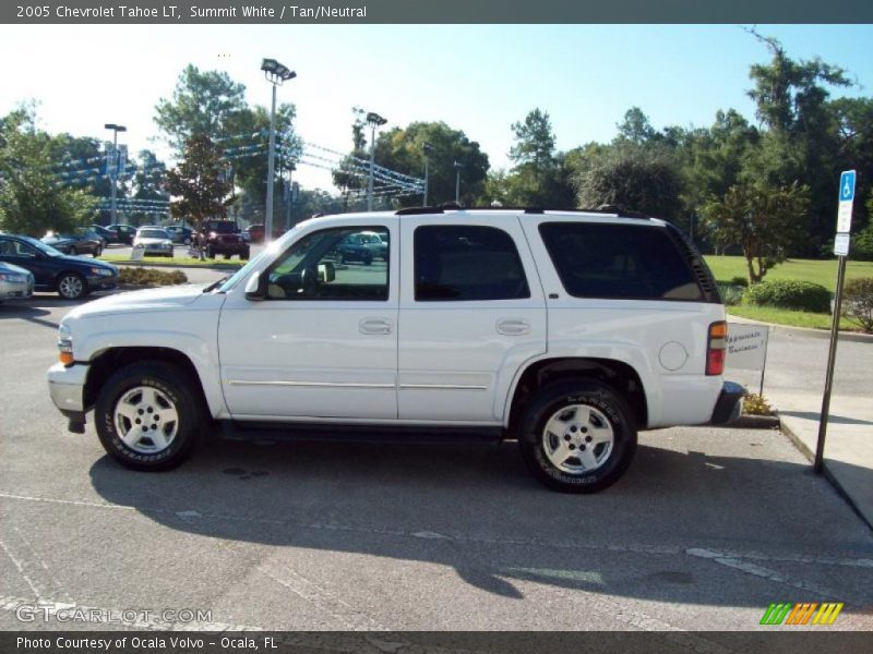 Summit White / Tan/Neutral 2005 Chevrolet Tahoe LT