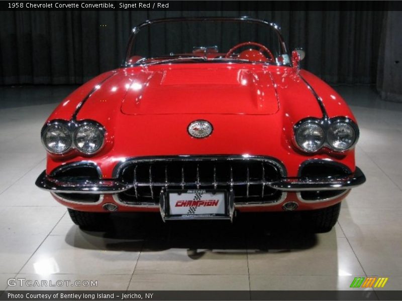 Signet Red / Red 1958 Chevrolet Corvette Convertible