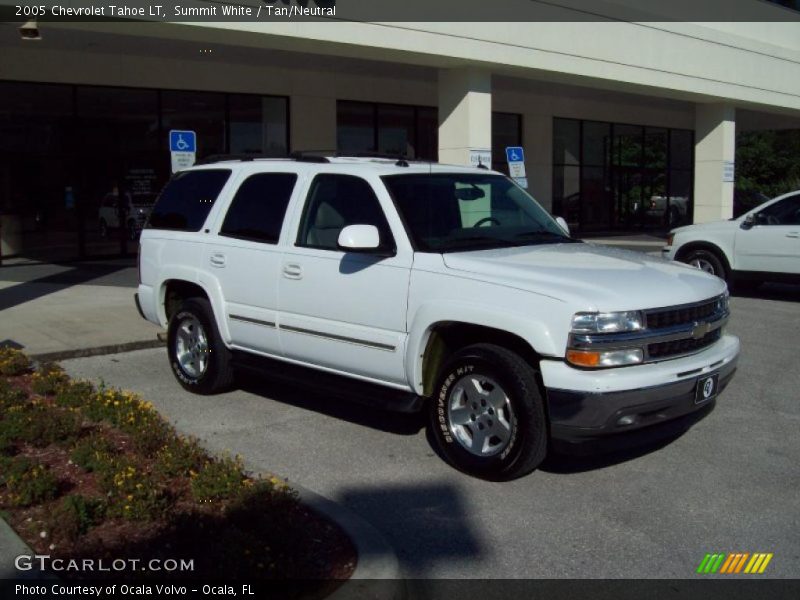 Summit White / Tan/Neutral 2005 Chevrolet Tahoe LT