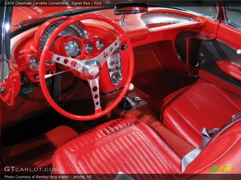  1958 Corvette Convertible Red Interior