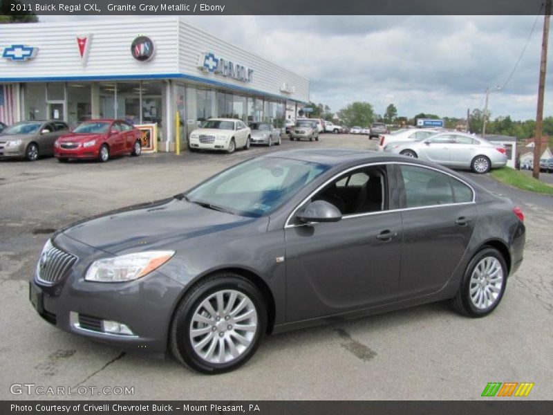 Granite Gray Metallic / Ebony 2011 Buick Regal CXL