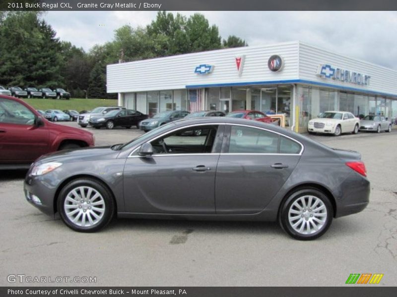 Granite Gray Metallic / Ebony 2011 Buick Regal CXL