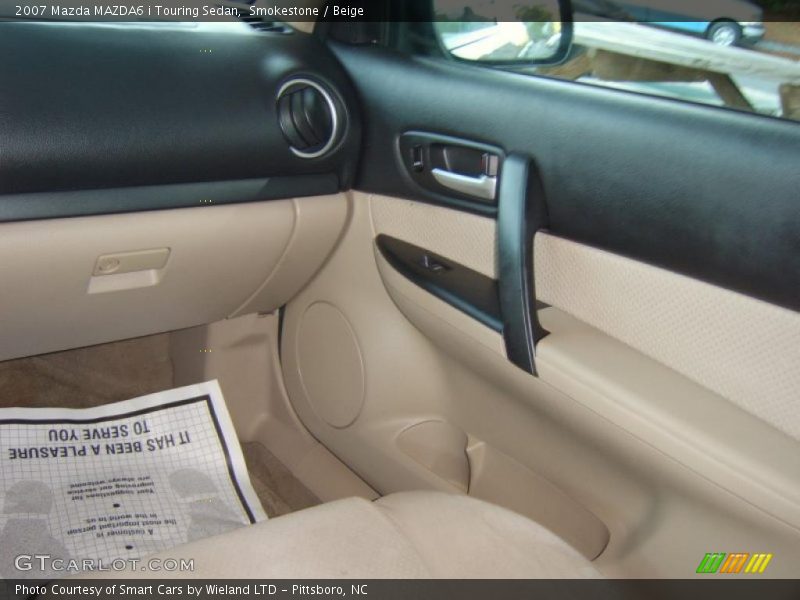 Smokestone / Beige 2007 Mazda MAZDA6 i Touring Sedan
