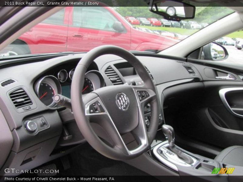 Granite Gray Metallic / Ebony 2011 Buick Regal CXL