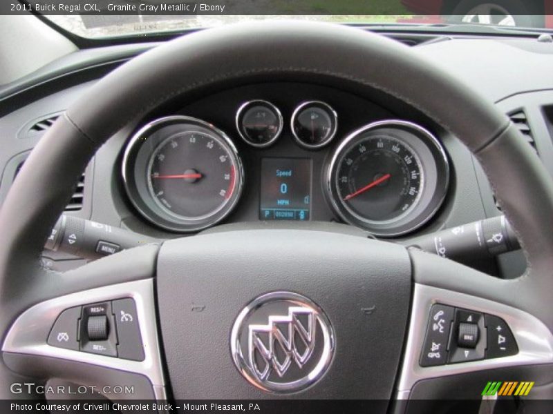 Granite Gray Metallic / Ebony 2011 Buick Regal CXL