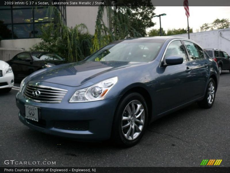Lakeshore Slate Metallic / Stone 2009 Infiniti G 37 x Sedan