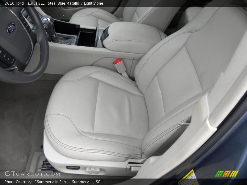Steel Blue Metallic / Light Stone 2010 Ford Taurus SEL