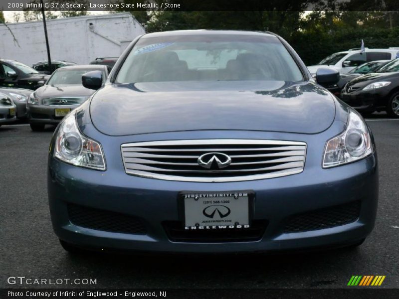 Lakeshore Slate Metallic / Stone 2009 Infiniti G 37 x Sedan